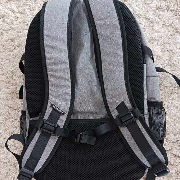 AceHigh Laptop Backpack Case Bag w/HDMI Charging Port Adjustable Straps Grey - Picture 1 of 12